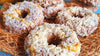 Donuts esponjosos de coco y limón en 3 minutos en el microondas