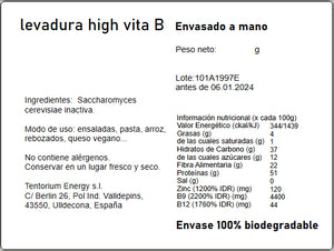 LEVADURA NUTRICIONAL HIGH VITA B12 + COPOS A GRANEL