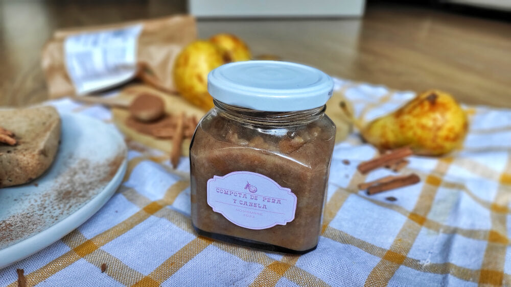Compota de pera y canela (sin azúcar) – medsuperfoods