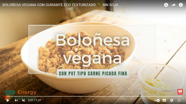 BOLOÑESA VEGANA CON GUISANTE ECO TEXTURIZADO 🌱 SIN SOJA