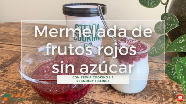MERMELADA DE FRUTOS ROJOS SIN AZUCAR CON STEVIA COOKING 1:2