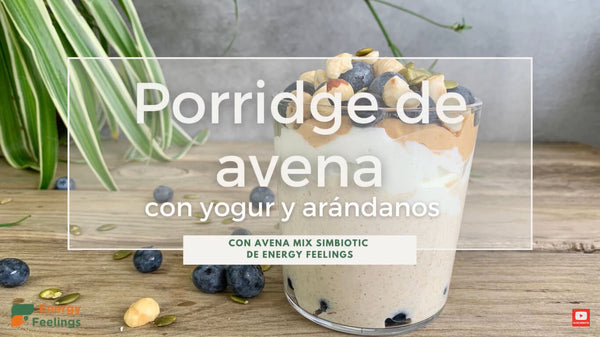 AVENA MIX SIMBIOTICO | PORRIDGE DE AVENA CON PROBIÓTICOS Y PREBIÓTICOS CON YOGUR Y ARANDANOS