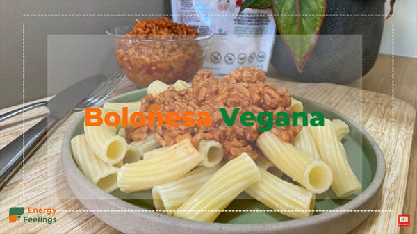 Boloñesa veggie alta en proteínas y en 10 minutos!