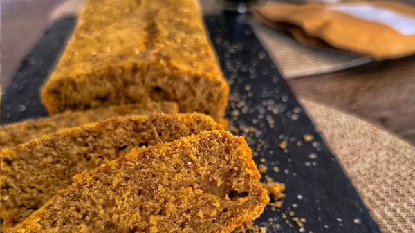 Bizcocho de avena sin gluten y café