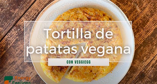 TORTILLA DE PATATATAS VEGANA CON VEGGIEGG 🌱