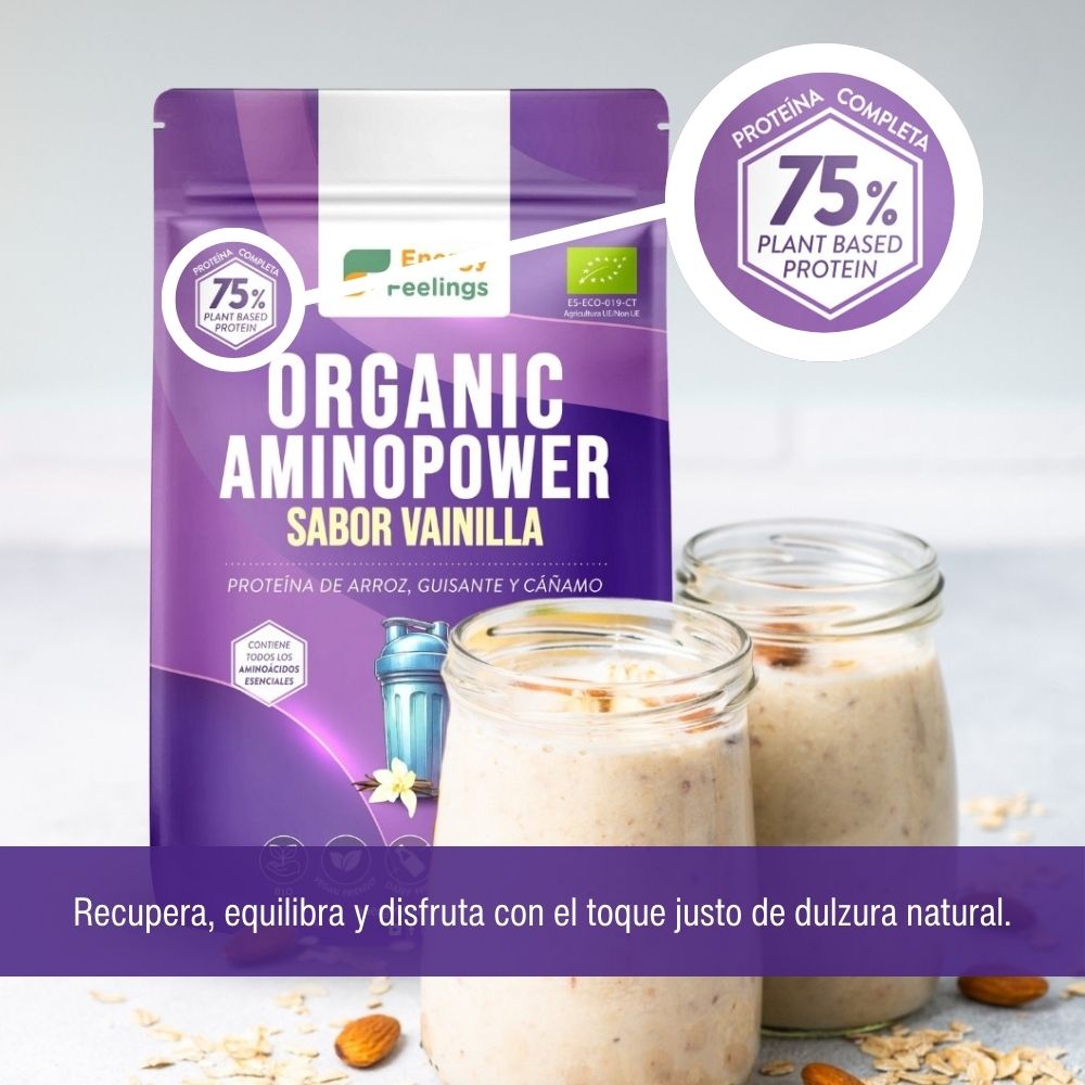 ORGANIC AMINOPOWER 75% VAINILLA ECO - 500g