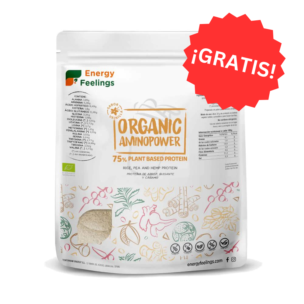 ORGANIC AMINOPOWER 75% VAINILLA BETA TASTER ECO - 500g