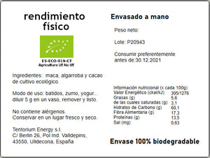 RENDIMIENTO FÍSICO ECO A GRANEL