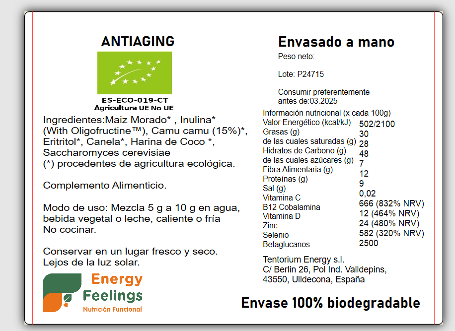 ANTIAGING ECO A GRANEL