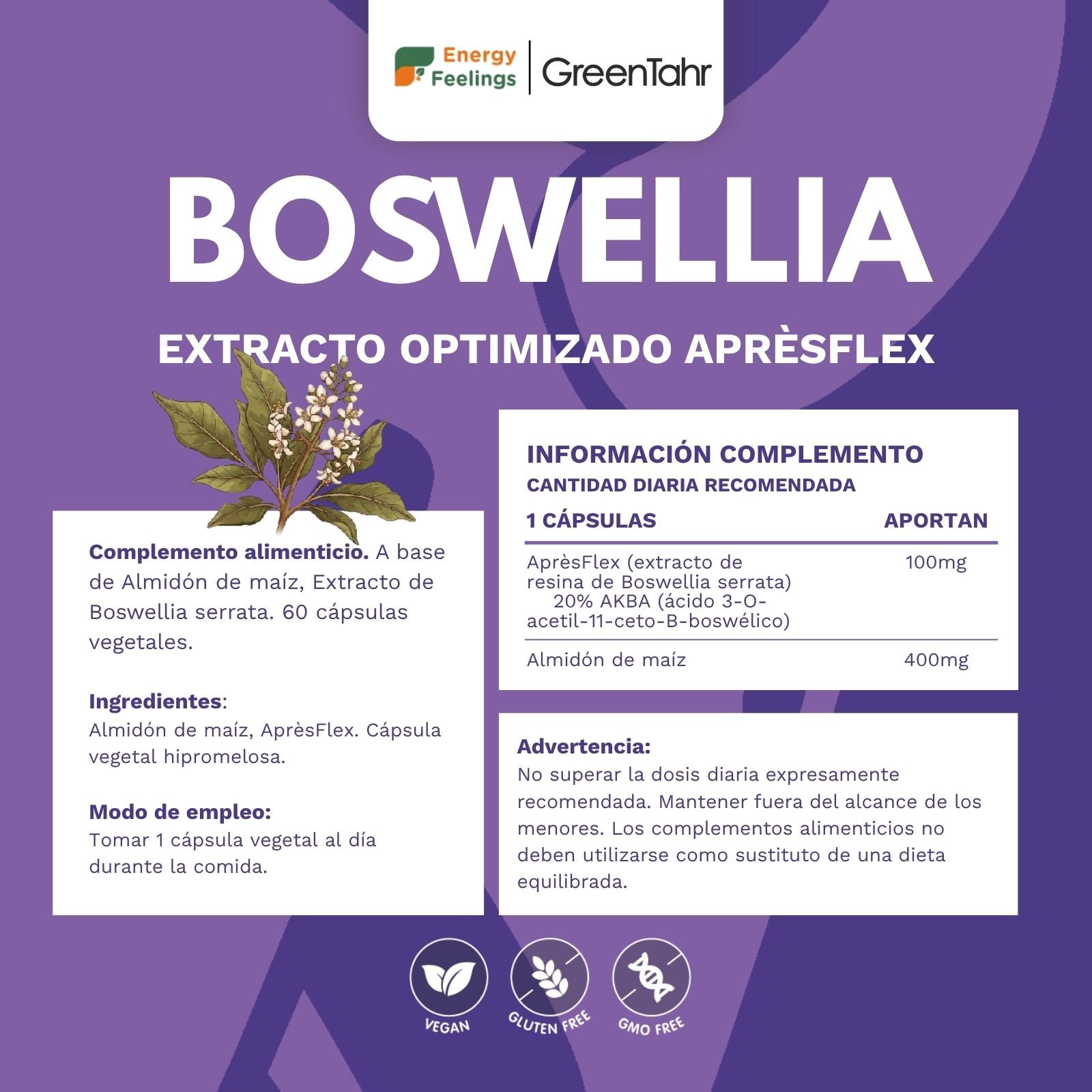 BOSWELLIA biodisponible - 60 cápsulas