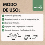 CALDO PROTEICO con fideos NUVEG (2 raciones)