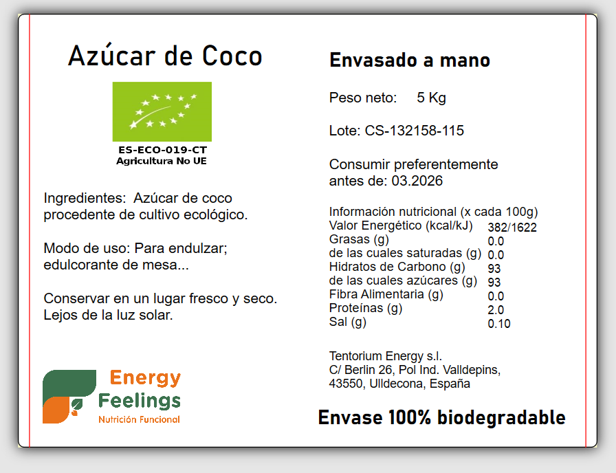 AZÚCAR DE COCO ECO A GRANEL