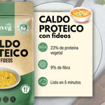 CALDO PROTEICO con fideos NUVEG (2 raciones)