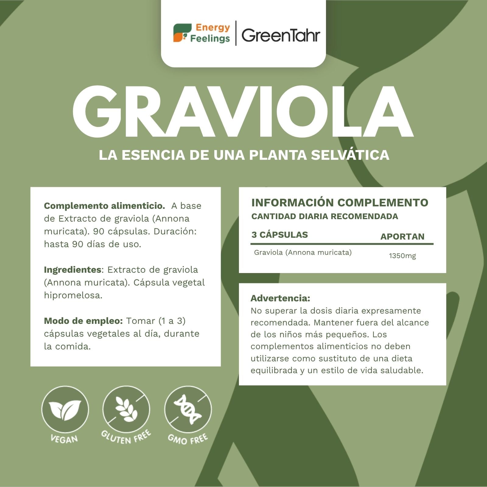 GRAVIOLA biodisponible - 90 cápsulas