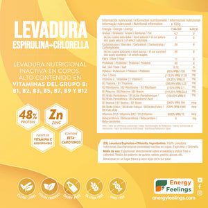 LEVADURA NUTRICIONAL CON CHLORELLA Y ESPIRULINA - 250g
