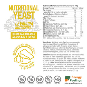LEVADURA NUTRICIONAL SABOR AJO Y QUESO