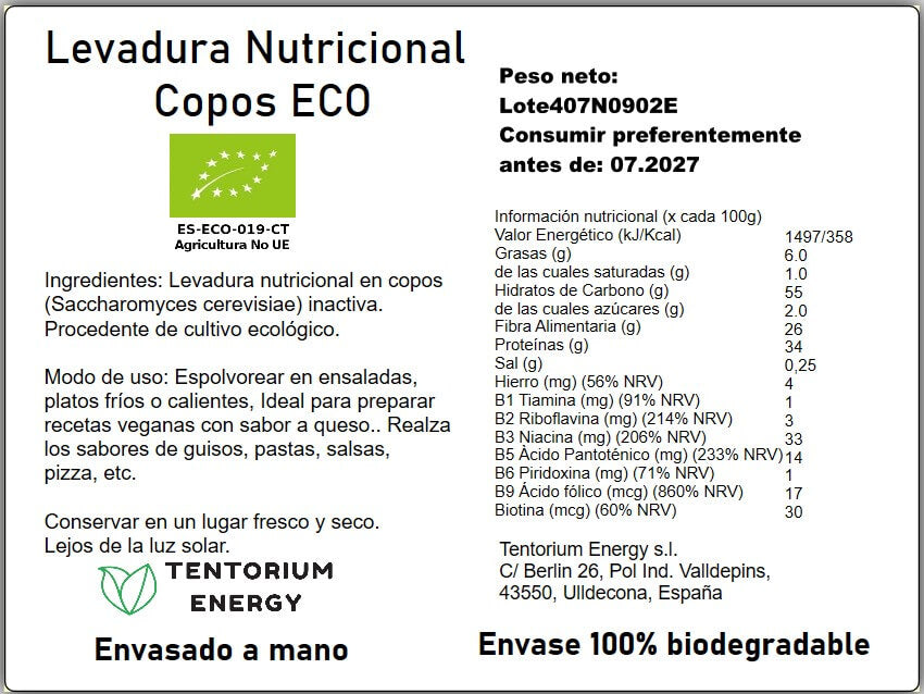 LEVADURA NUTRICIONAL COPOS ECO GRANEL