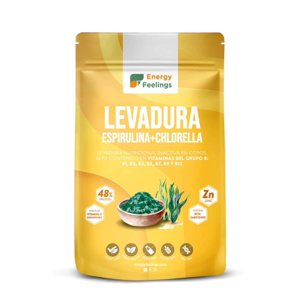 LEVADURA NUTRICIONAL CON CHLORELLA Y ESPIRULINA - 250g