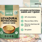 LEVADURA NUTRICIONAL SABOR AJO Y QUESO NUVEG (25 raciones)
