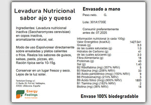 LEVADURA NUTRICIONAL CON AJO Y QUESO GRANEL