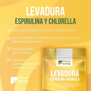 LEVADURA NUTRICIONAL CON CHLORELLA Y ESPIRULINA - 250g