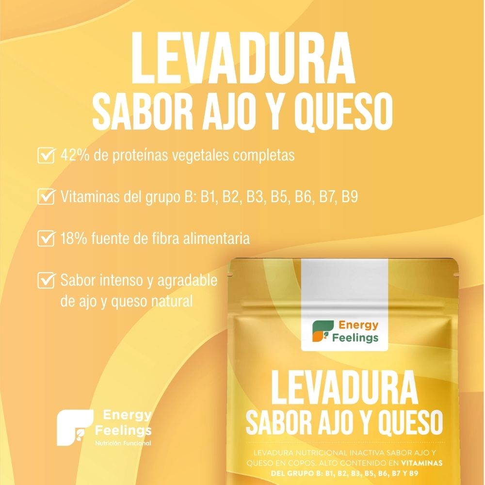 LEVADURA NUTRICIONAL SABOR AJO Y QUESO