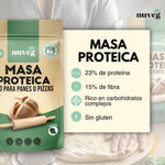 MASA PROTEICA ECO PARA PANES O PIZZAS NUVEG (3-4 panecillos)