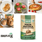 MASA PROTEICA ECO PARA PANES O PIZZAS NUVEG (3-4 panecillos)
