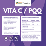 PQQ + VITAMINA C biodisponible - 60 cápsulas