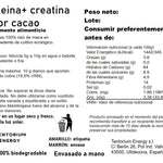 Proteina+Creatina sabor cacao info granel #