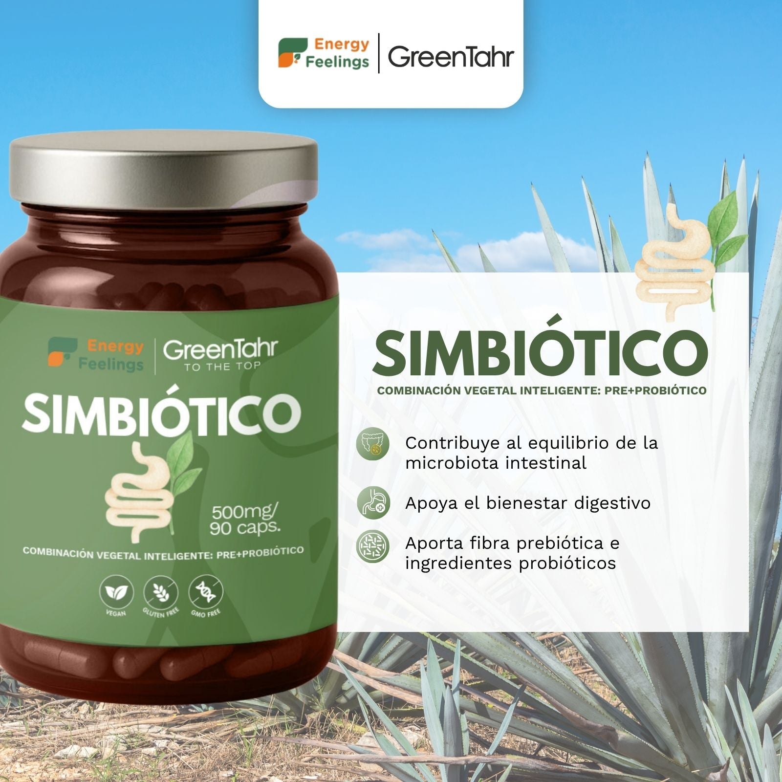 SIMBIÓTICO (S.Boulardii + Inulina) biodisponible - 120 cápsulas