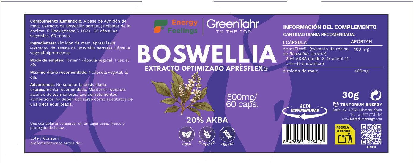 BOSWELLIA biodisponible - 60 cápsulas