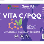 PQQ + VITAMINA C biodisponible - 60 cápsulas