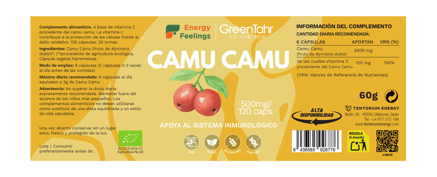 CAMU CAMU ECO biodisponible - 120 cápsulas