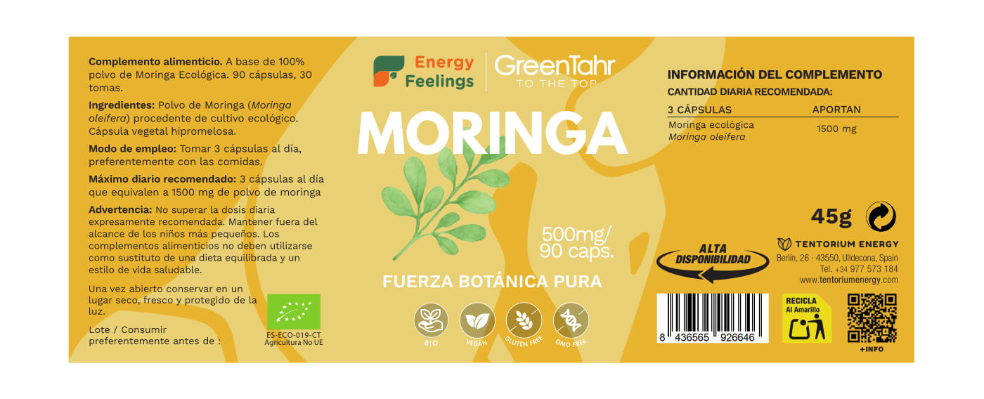 MORINGA ECO biodisponible - 90 cápsulas