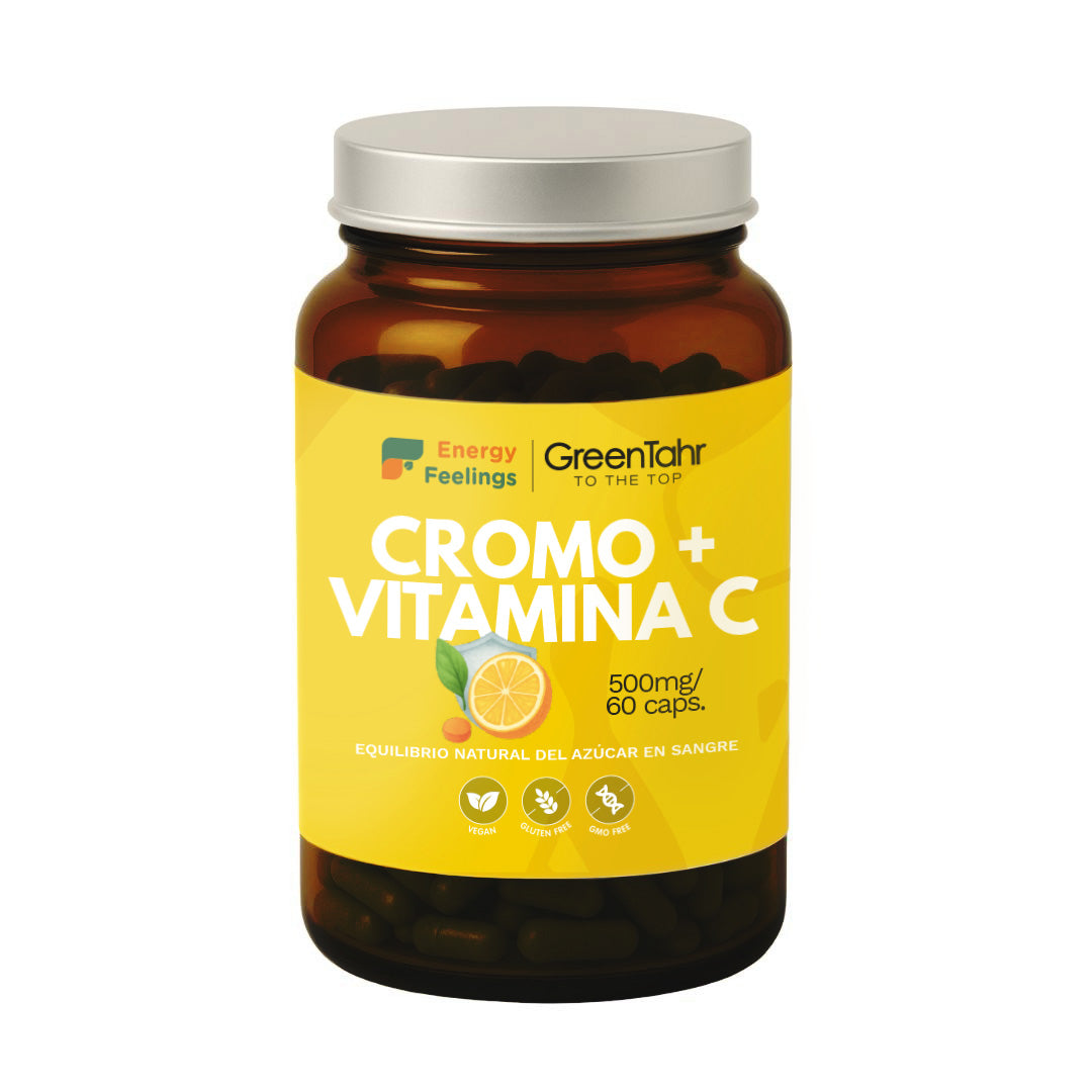 CROMO + VITAMINA C biodisponible - 60 cápsulas