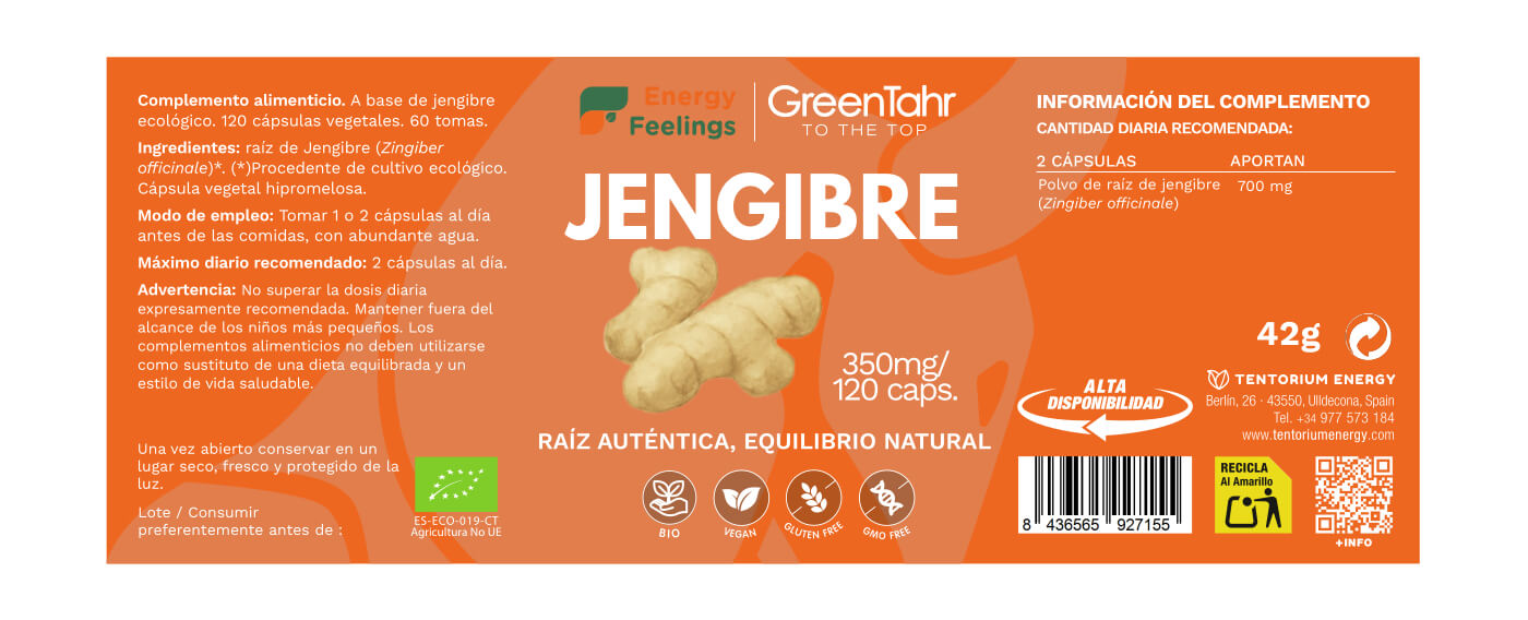 JENGIBRE ECO biodisponible - 90 cápsulas