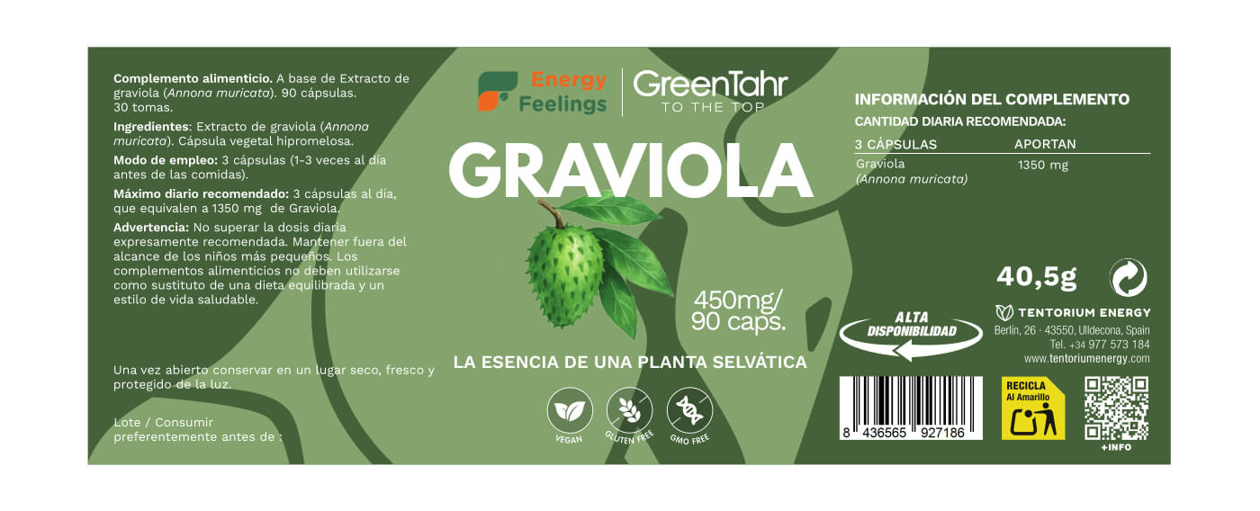 GRAVIOLA biodisponible - 120 cápsulas