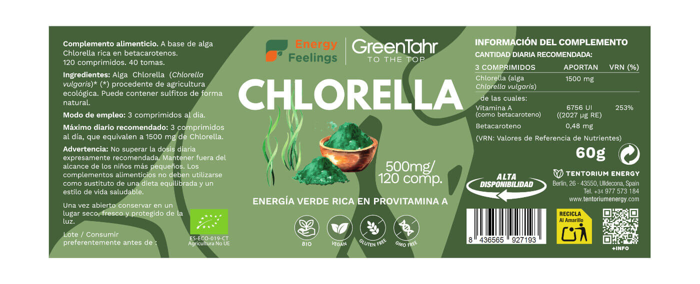 CHLORELLA ECO biodisponible - 120 comprimidos