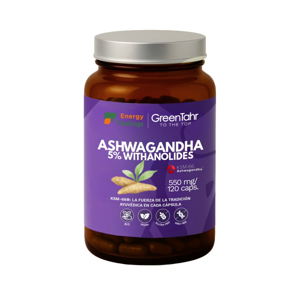 ASHWAGANDHA KSM66 ECO biodisponible - 120 cápsulas