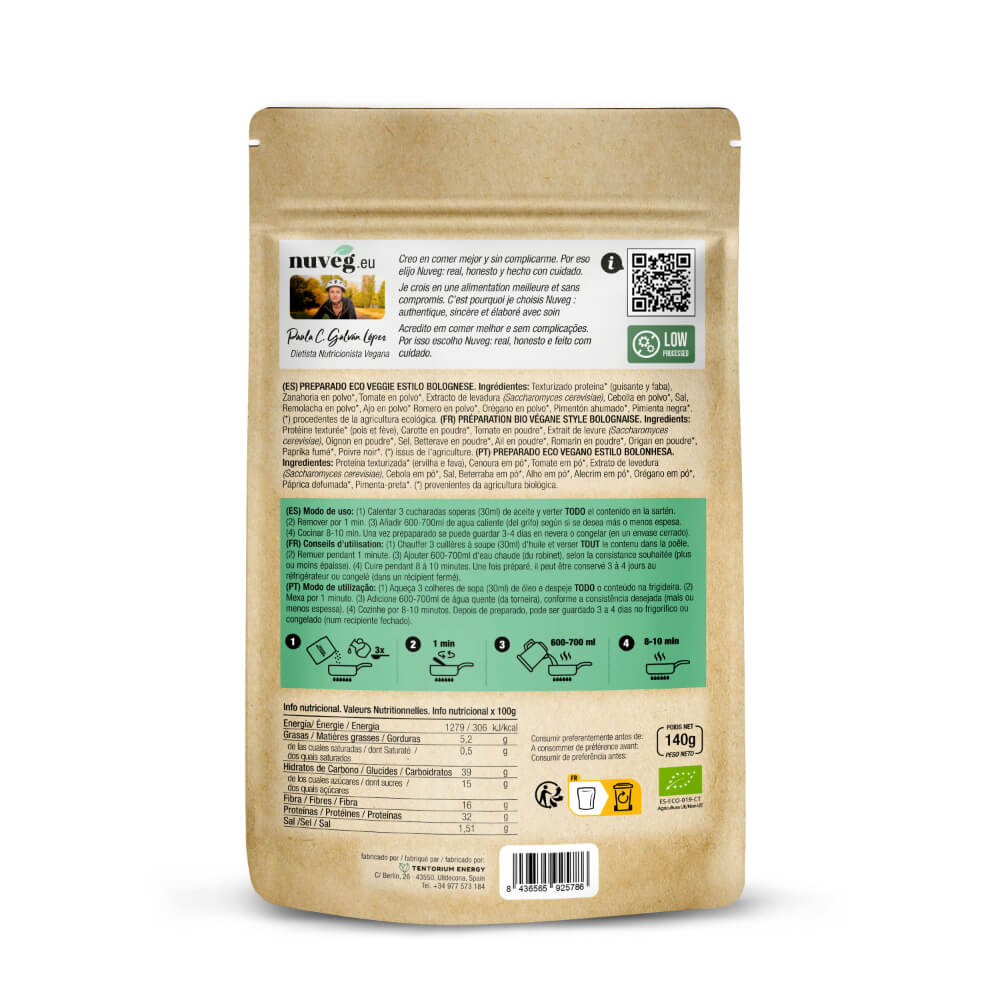 VEGGIE BOLOGNESE ECO NUVEG