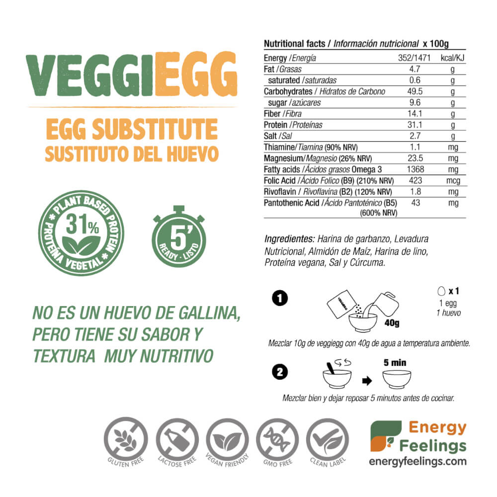 VEGGIEGG HUEVO VEGANO