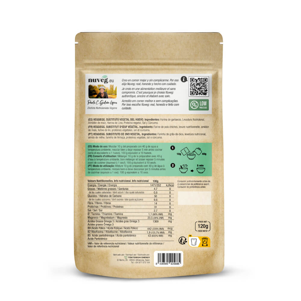 VEGGIEGG HUEVO VEGANO NUVEG (12 huevos)