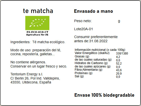 Matcha Premium Latte – ECO – GRANEL - Saludviva Tienda Granel