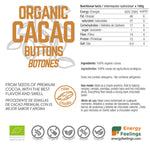 BOTONES DE CACAO CRIOLLO CRUDO ECO A GRANEL