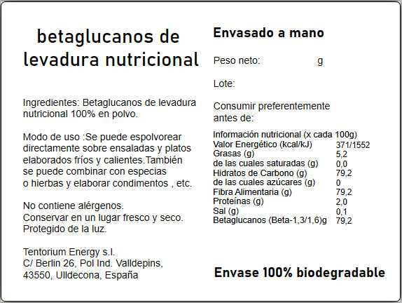 BETAGLUCANOS A GRANEL